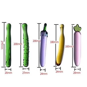Pyrex Glass Dildo For Women Masturbation Sex Toy Fruit Vegetable Artificial Penis Anal Plug Sex Toy Tune Gays Sex Product 3