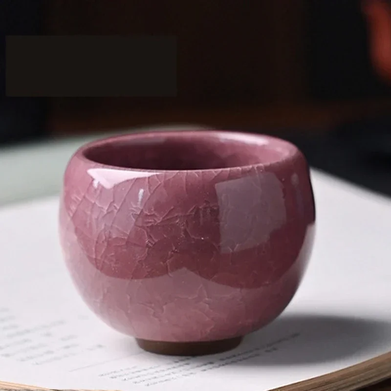 Ice Cracking Style Ceramic Tea Cup Pottery Espresso Coffee Cups Porcelain Kung Fu Teacup Ceramics Cute Cup 1pc ceramic coffee cup set