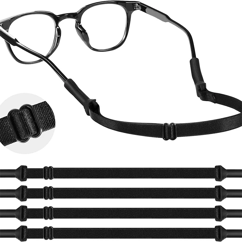 Sports Glasses Anti-slip Rope Adjustable Glasses Rope Fixing Strap Sunglasses Chain For Adults And Children