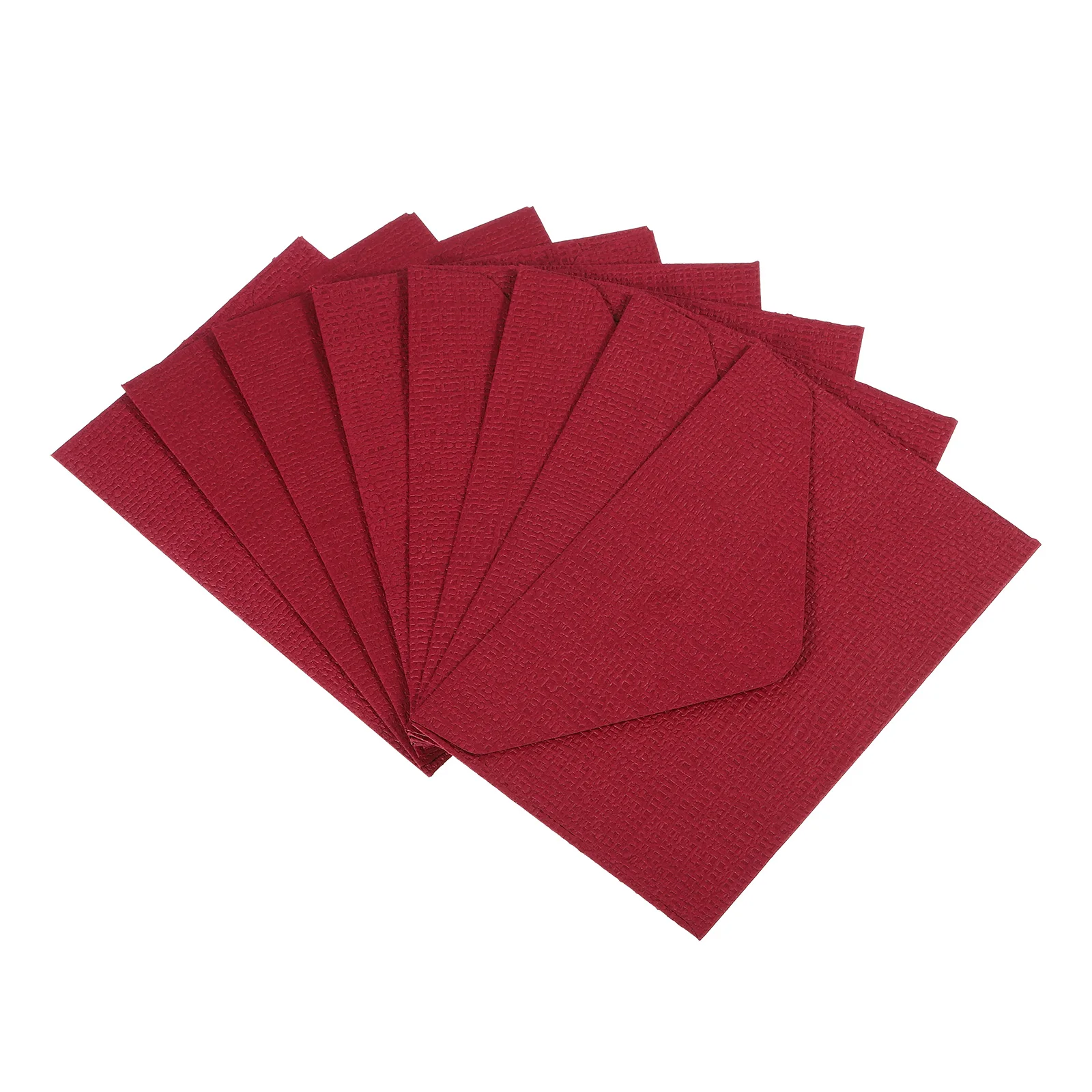 20Pcs 10.5x7cm Mini Paper Envelopes Linen Textured Retro Envelope Bag for Wedding Party Invitation Greeting Cards Gift Envelopes