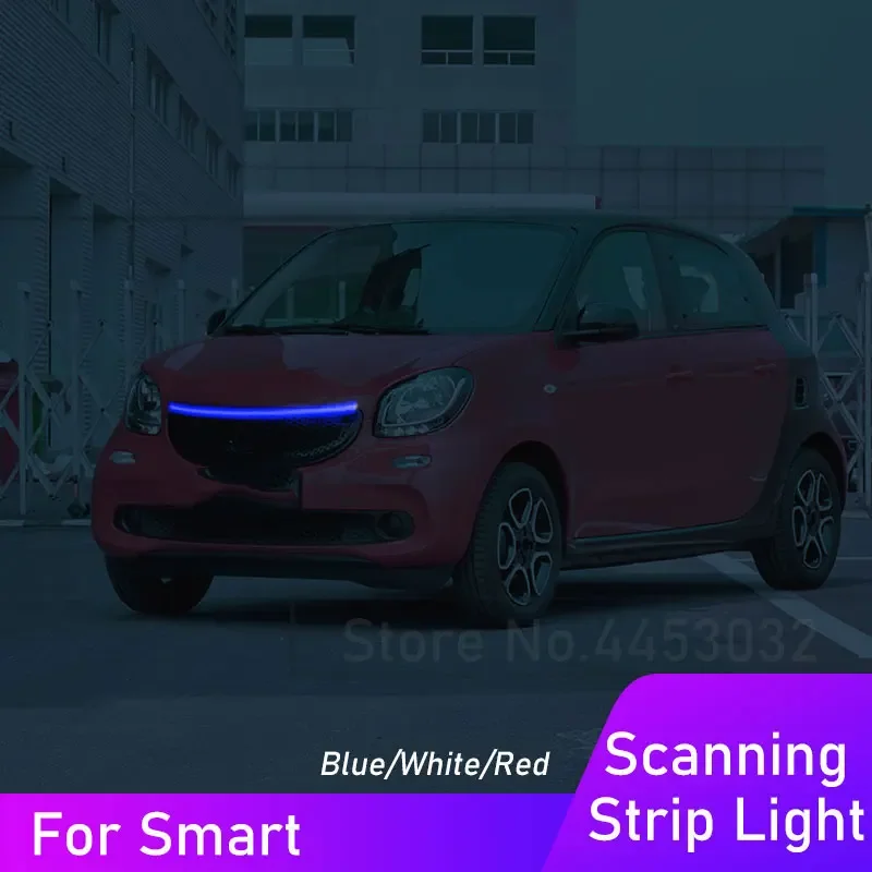 Led Strip Car Hood Light Drl Per Smart 3 2 Forfour Fortwo 451 453 450 12V Effetto Di Scansione Accessori Per Lampade Da Marcia Diurna