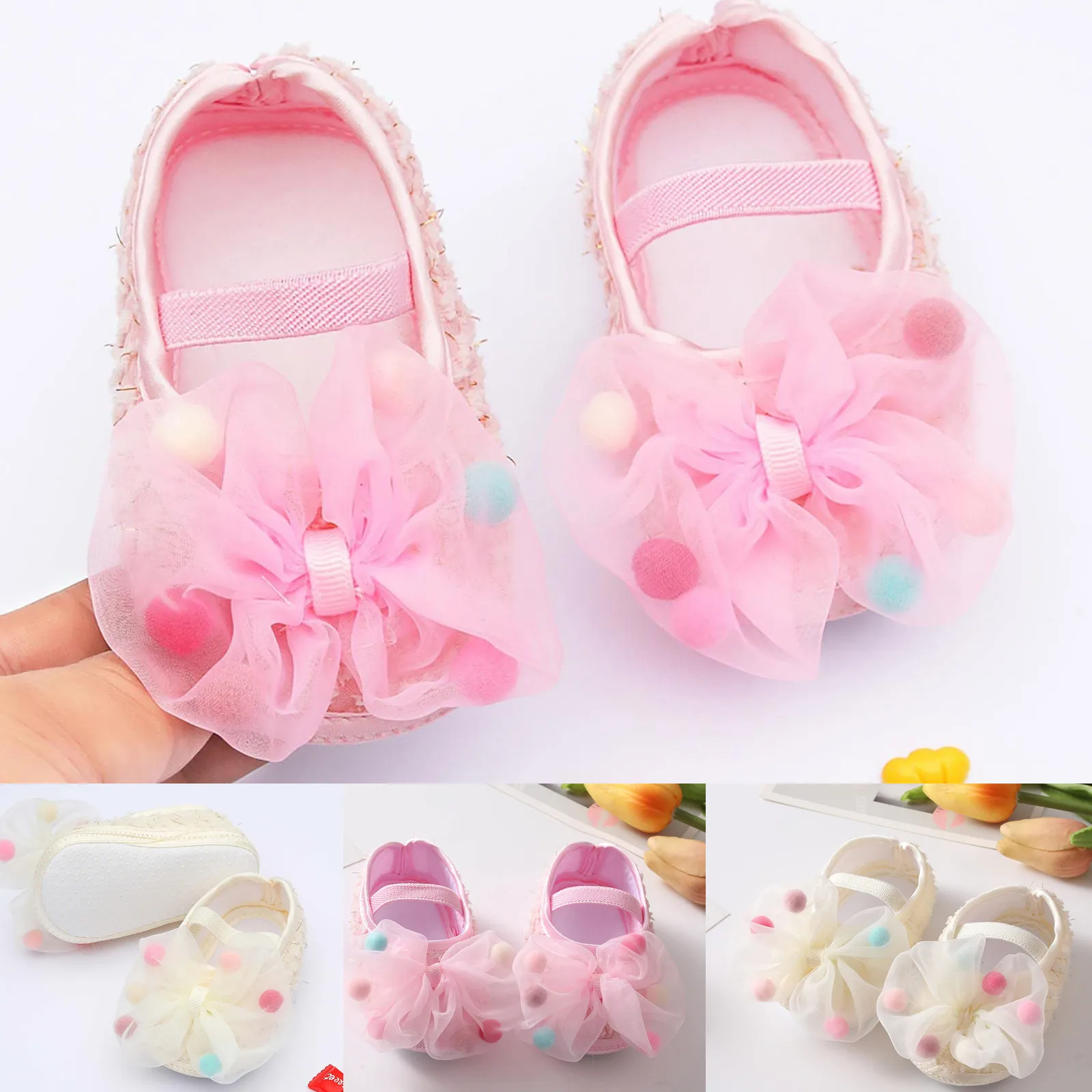 

Cute Bowknot Shoes For Baby Girls Toddler Baby Princess Shoes Cute Flowers Walking Shoes Girls Newborn Flats Zapatos Bebes