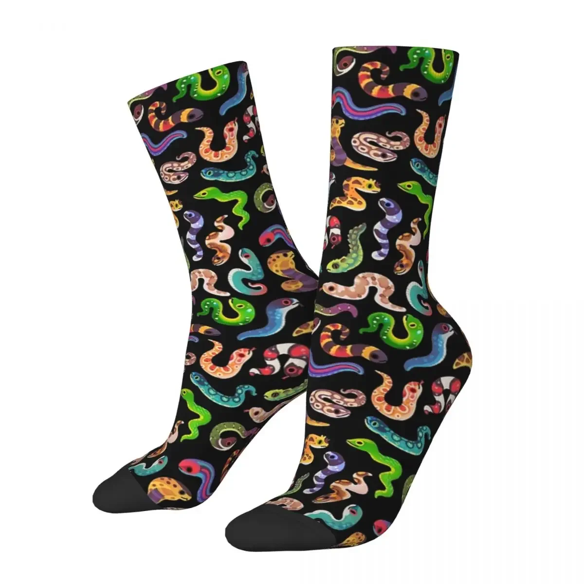 

All Seasons Crew Stockings Serpent Day Socks Harajuku Funny Hip Hop Long Socks Accessories for Men Women Gifts