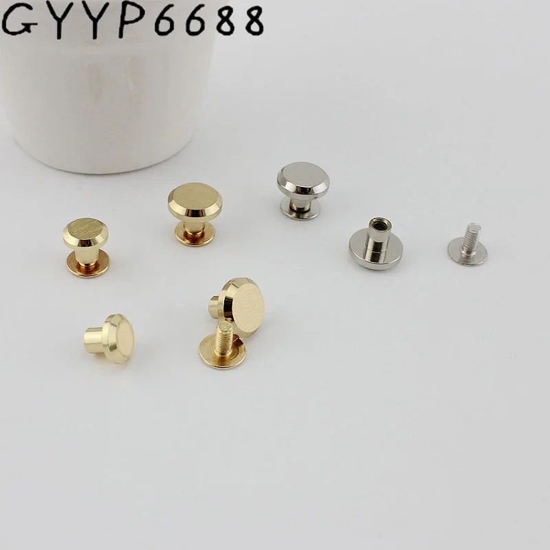 50 200pcs 5colors 8mm 10mm Copper metal base rivets round stud hardware