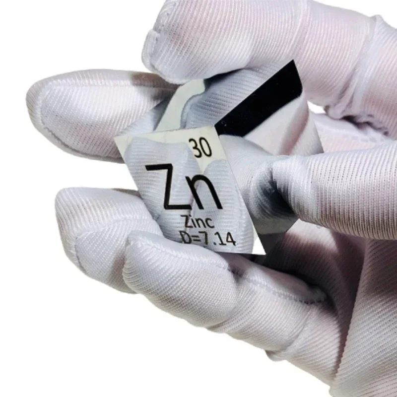 

99.99% High Purity Mirror Polished Zinc Element Cube 25.4mm Metal Density Cubes