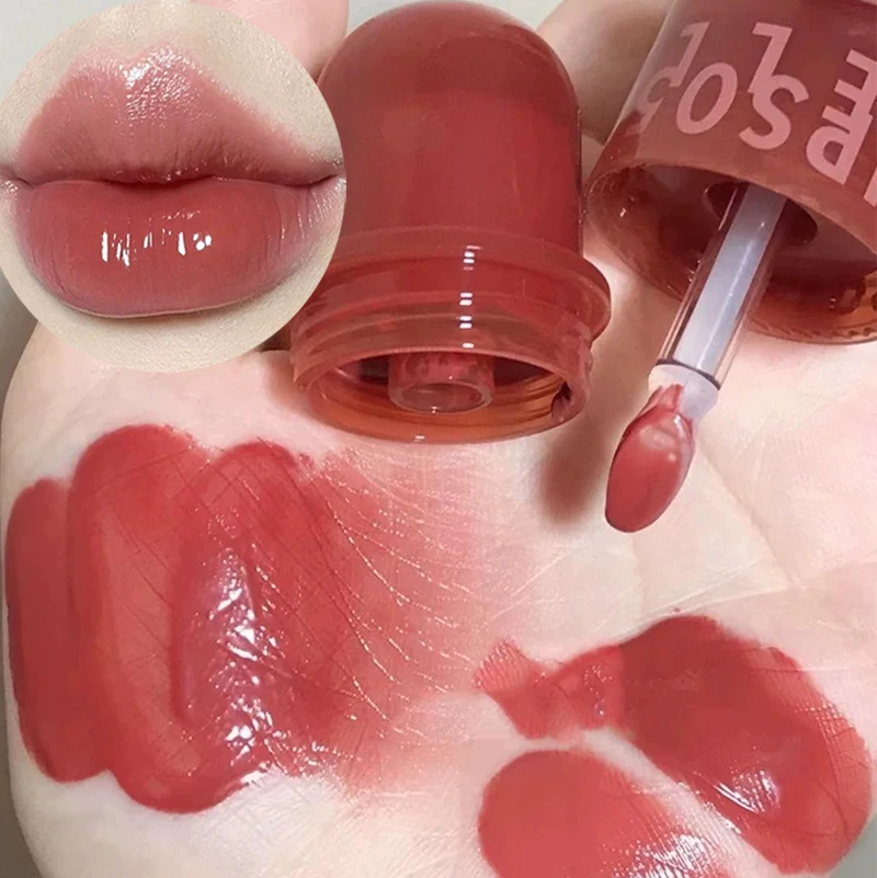 Waterproof Bear Seal Mirror Rossetto Idratante Duraturo Antiaderente Cup Clearlip Glaze Jelly Trasparente Korea Makeup Cosmetics