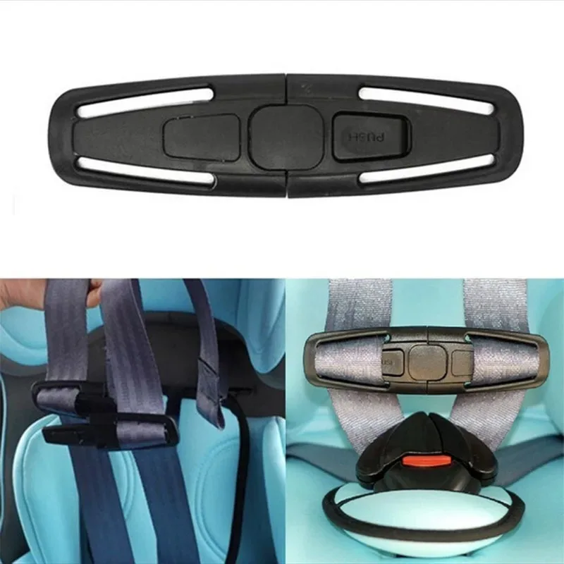 Car Seat Belt Accessory Seat Belt Clip Lock 2pcs Car Baby Safety Seat Strap Belt Harness Chest Clip Buckle Latch Nylon Safe Lock Locking Buckle Clips Car Accessories
