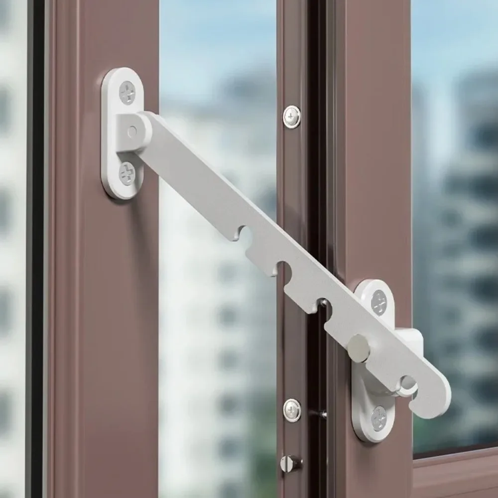 Metal Window Lock Windproof Security Stopper for Child Safety