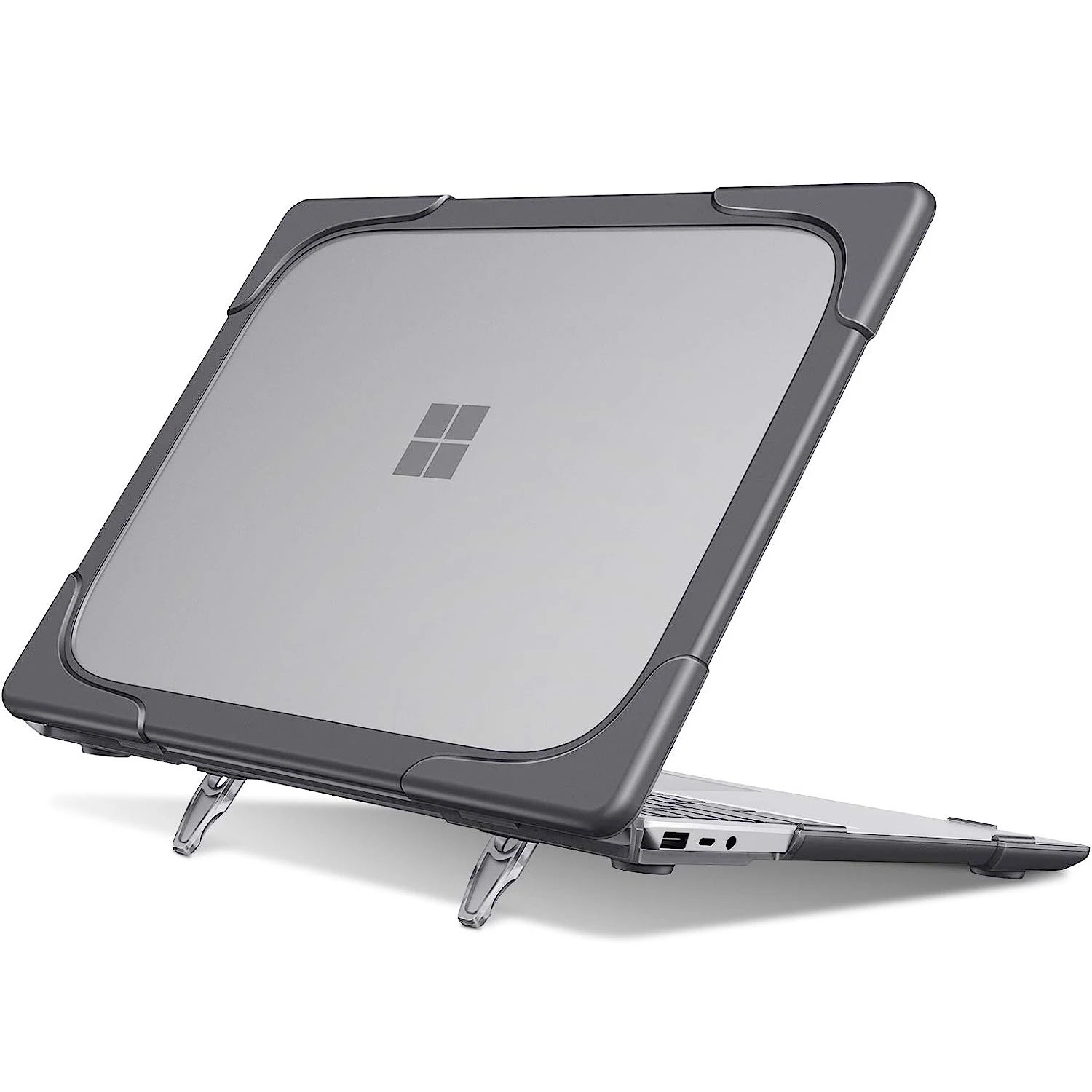 Per Microsoft Surface Laptop Go 2 Case 12.4 Custodia Protettiva Anti-Crack Cover Heavy Duty Cover Con Cavalletto Pieghevole