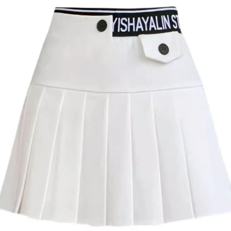 Summer Women Golf Clothing Fashion Sports Golf Skirt Outdoor High Quality Elegant Pleated Short Lady Skirt Pants Apparel