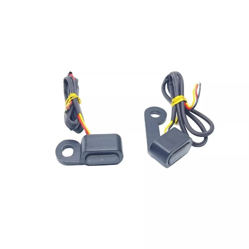 for Harley 750 SOFTAIL Fat Boy Breakout Low Rider S Street Bob Mini LED Handlebar Turn Signal Lights 12V Yellow Signal Indicator detail image 3