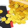 60PCS Plastic Pirate Coins Silver And Gold Bulk Treasure Hunt Toys For Kids Halloween Cosplay Party Supplies Classroom Prizes 6
