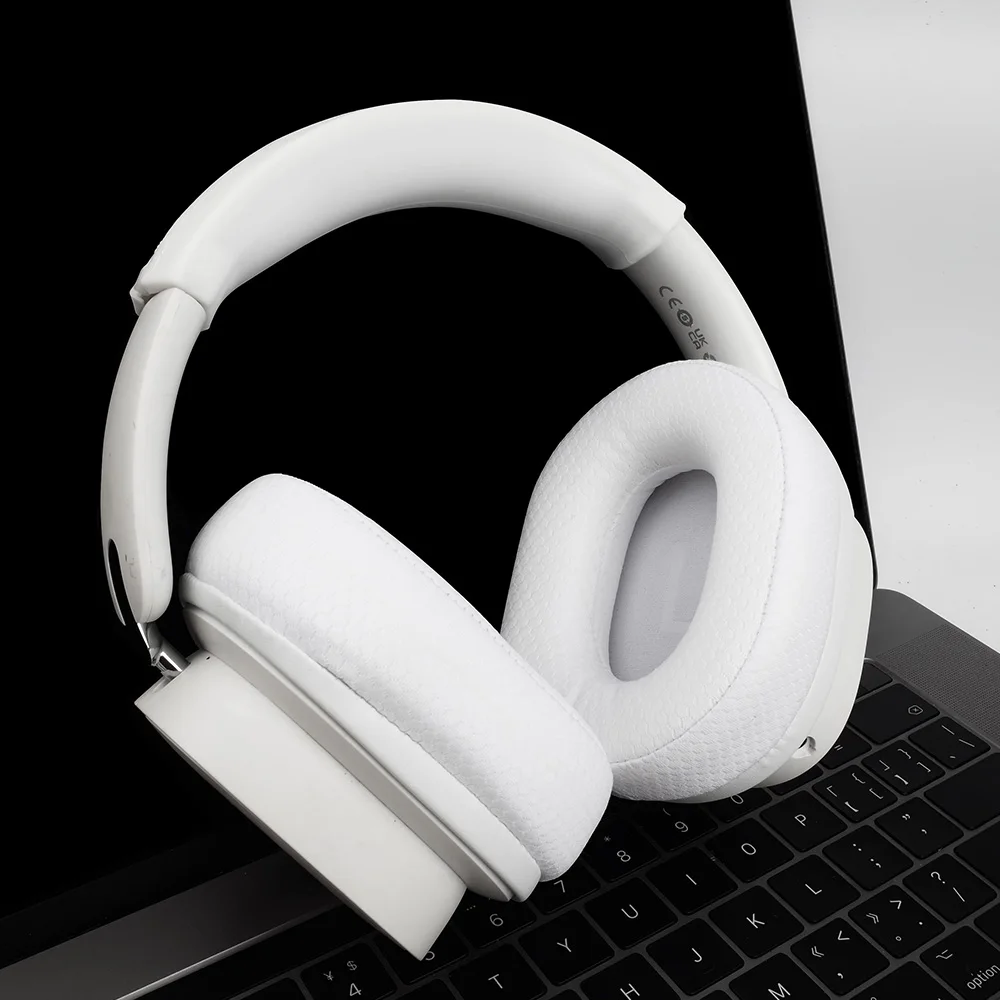 Earpads for baseus GH02 White Earphone pads Gaming Wireless replacement headphones Earmuffs Mesh cloth Memory Covers Sponge