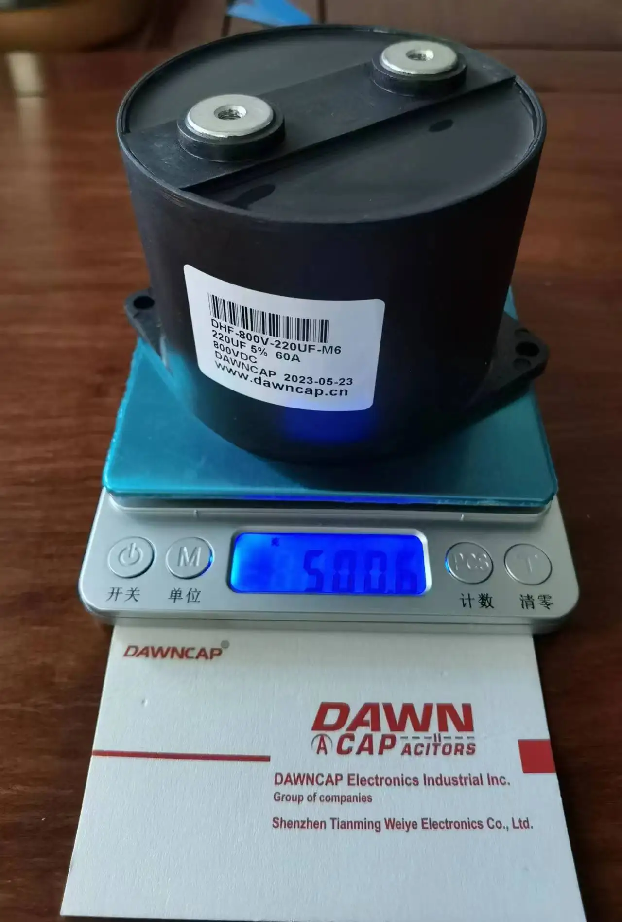 DAWNCAP DHF  220UF 700V 800V DC   New energy vehicle special capacitors 105 degrees dawncap dhe 1500uf 800v 900v dc new energy vehicle special capacitors 116 175mm