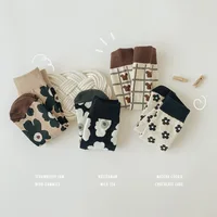 Children Stocking wet flower children fall and winter of the girls Knee High Leg Warmers Kids Stockings Toddler Sokken 5