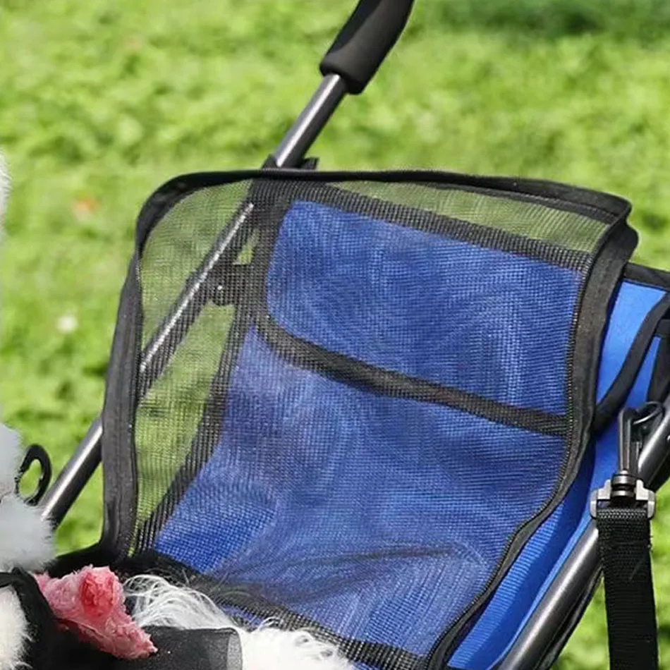 Pet Stroller M S Dog Cat Cage Jogger 4 Wheels Waterproof Puppy Travel Folding Carrier Pet Stroller 6