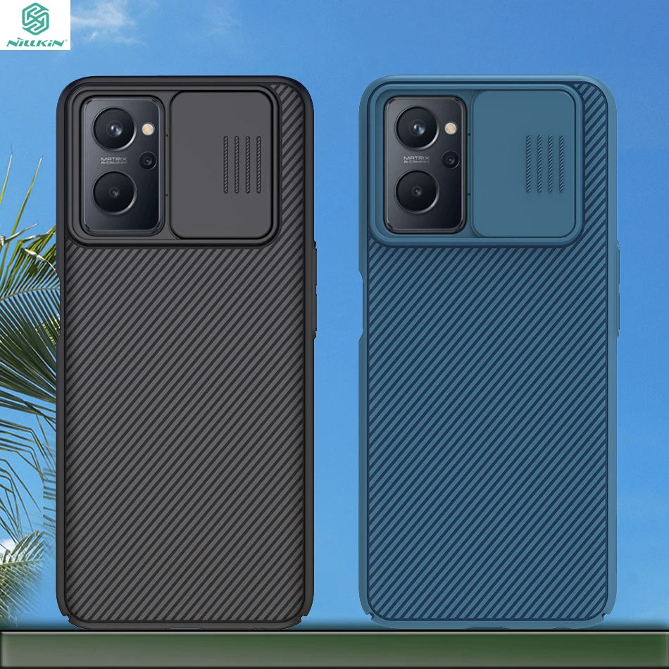 

For Realme 9i Case NILLKIN Slide Cover Camera Protection Case High Quality Lens Protection Anti-skid Camshield For Realme 9i