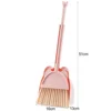 1 Set Mini Children Broom Dustpan Cartoon Flexible Bristles Kids Pretend Play Toddlers Indoor Outdoor Floor Sweeping Tool Kit 6