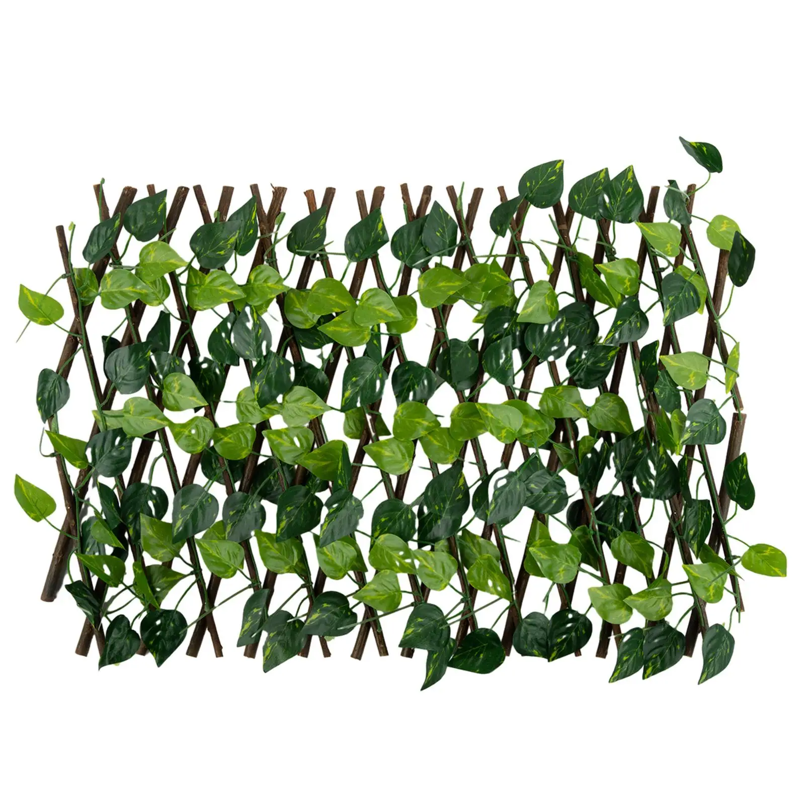 Artificial Fence Leaf Fake Plant Ivy Fence Telescopic Garden Green Hedge Ivy Privacy
