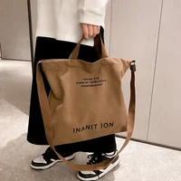 Sacs messagers japonais en toile pour hommes et femmes, sacs à main en toile lavée épaissie, grande capacité, tendance urbaine et littéraire 1