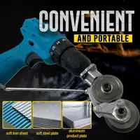 Electric Drill Plate Cutter Metal Sheet Cutter Tool Free Cutting Tool Nibbler Sheet Metal Cut Plate Punch Scissors Dropshipping 1