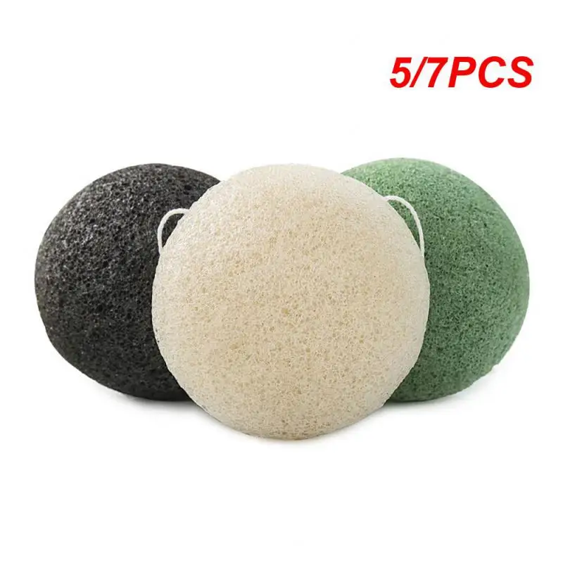 

5/7PCS Natural Konjac Cosmetic Puff Facial Cleaning Sponge Facial Care Face Makeup Remove Tools