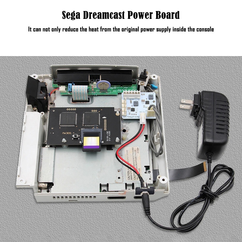 Rev2.0 Dream PSU 12V Power Supply Board 12V Direct Current Power-Supply Replace Adapter Power Supply Board for SEGA Dreamcast