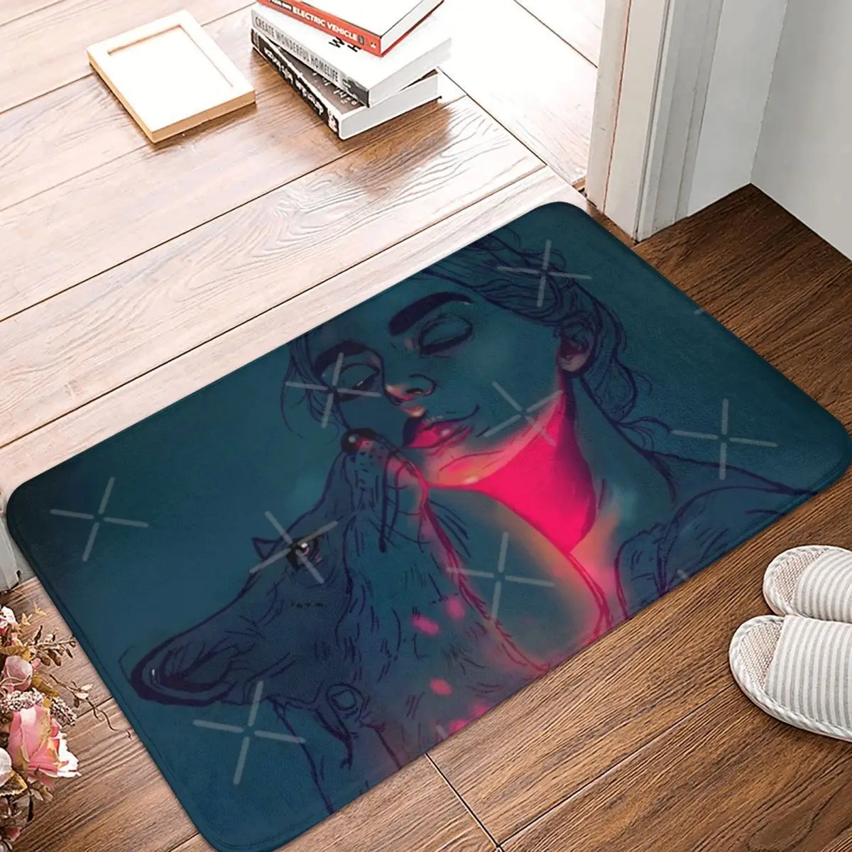 

Светящийся в темноте коврик 40x60 см из полиэстера, напольные коврики, праздничная ванная комната в помещении