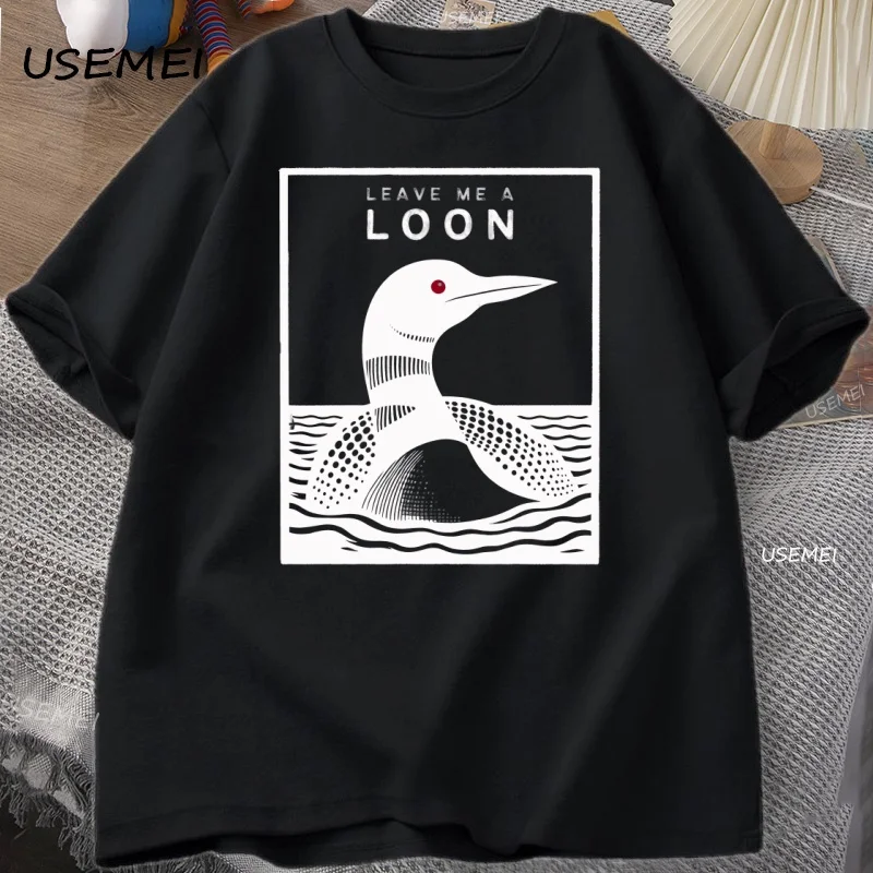 Lassen Sie mich eine Loon Lustiges Common Loon T-Shirt Bird Watcher T-Shirt Sommer Lose Kurzarm T-Shirt Männer Frauen Lustige T-Shirts Tops