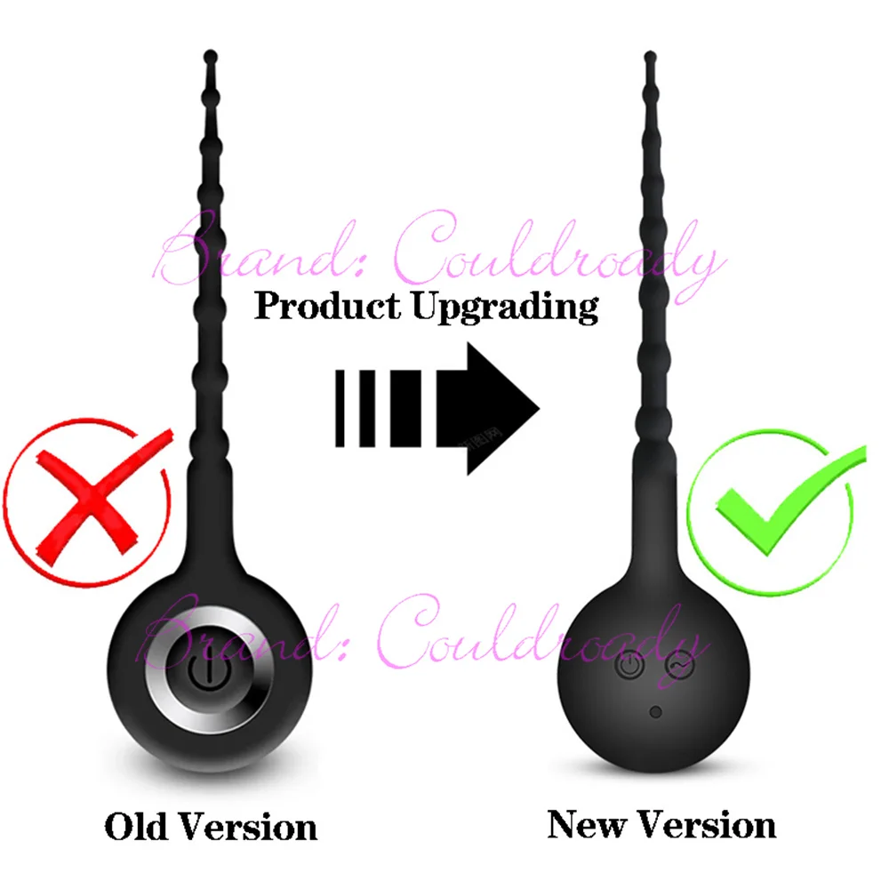 Male Masturbator Urethral Plug Multi Frequency Vibrating Penis Sounding Catheter Urethra Vibrator Stimulator Sex Toys