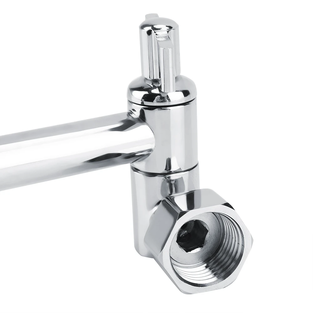 Adjustable Shower Arm Extension Adjustable Arch Design Shower Extension Arm Wall Mount for Bathroom Showering Shower Arm