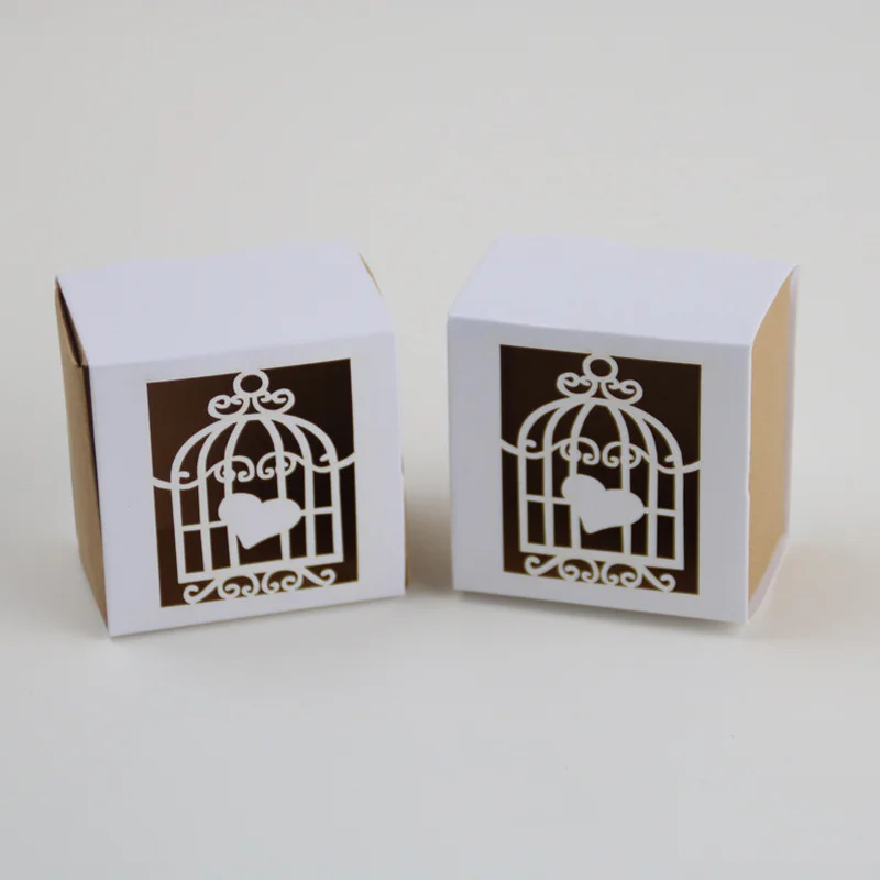 

50/100pcs New Hollow Out Drawer Chocolate Candy Box Favor Gift Bags Packing Wedding Souvenirs Party Supplies Gifts for Guests
