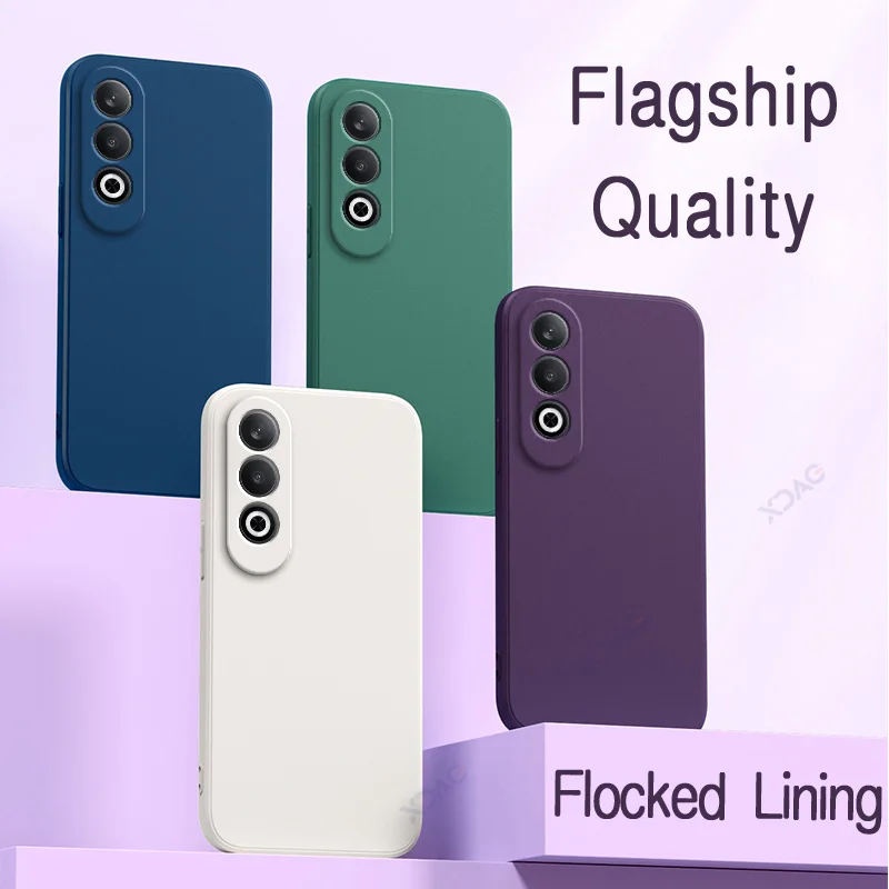 Enhanced Liquid Silicone Phone Case - Square Design, 360° Soft Protective Anti-drop Shockproof Cover