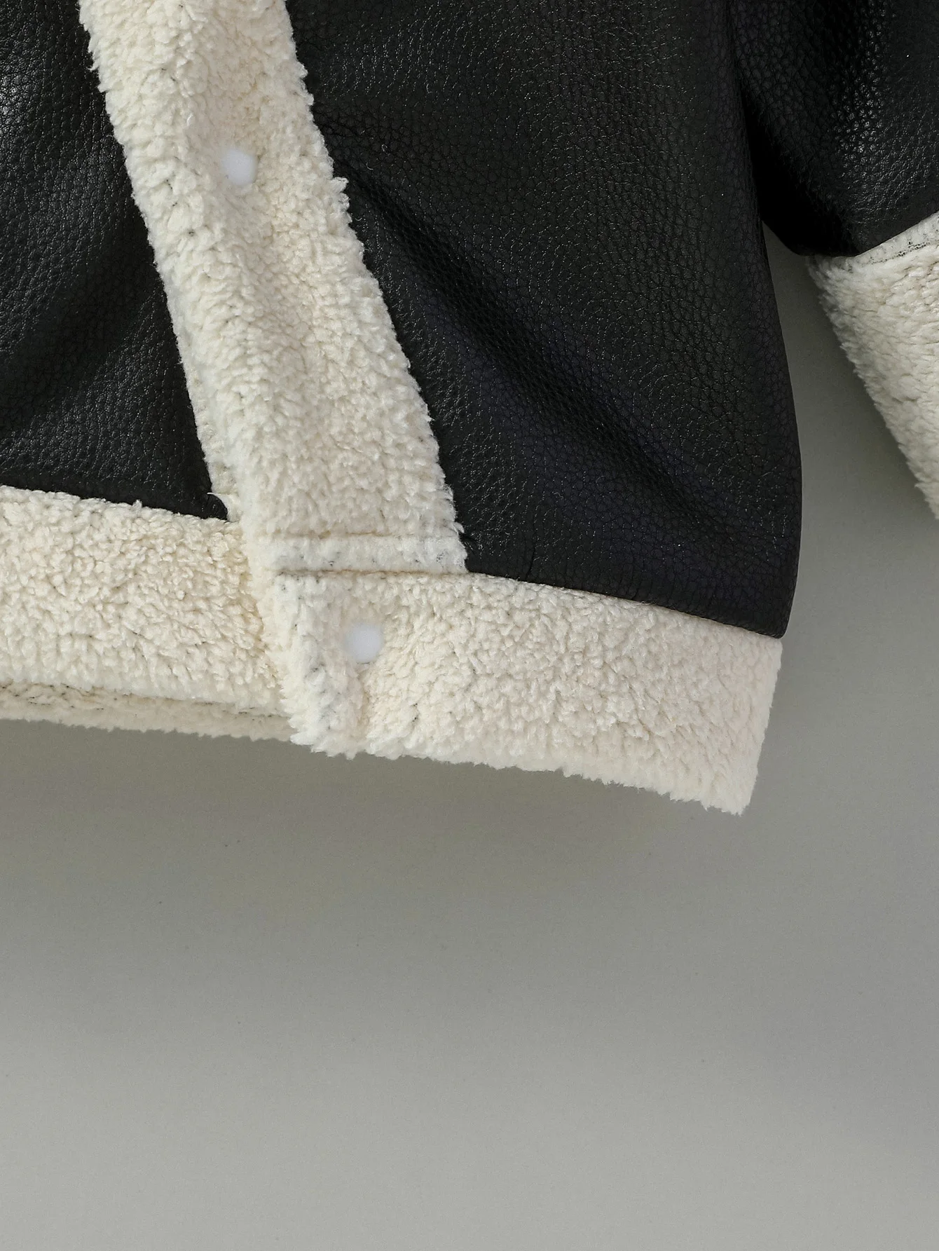 Baby Boys Black Leather Winter Jacket 6