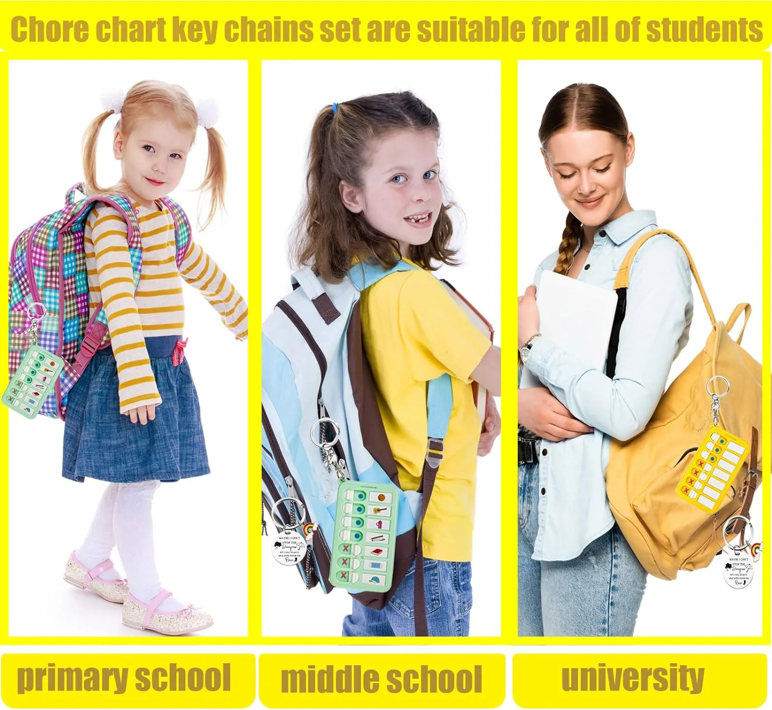 Chore Chart Portable Daily Plan Board Keychain
