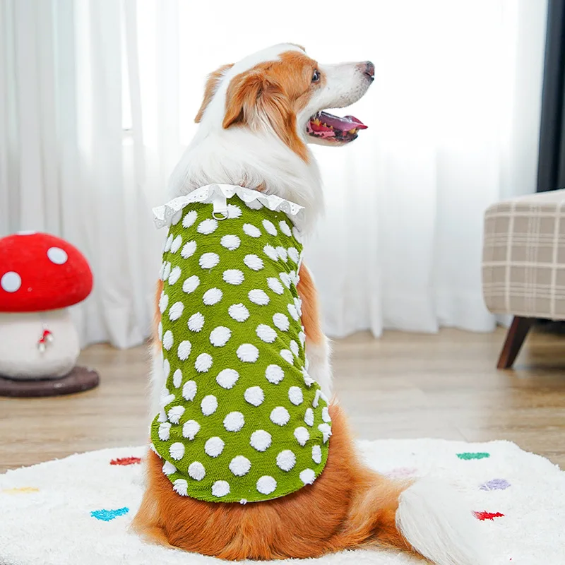 Sudadera con capucha de forro polar para perros abrigo invierno_voghion.com