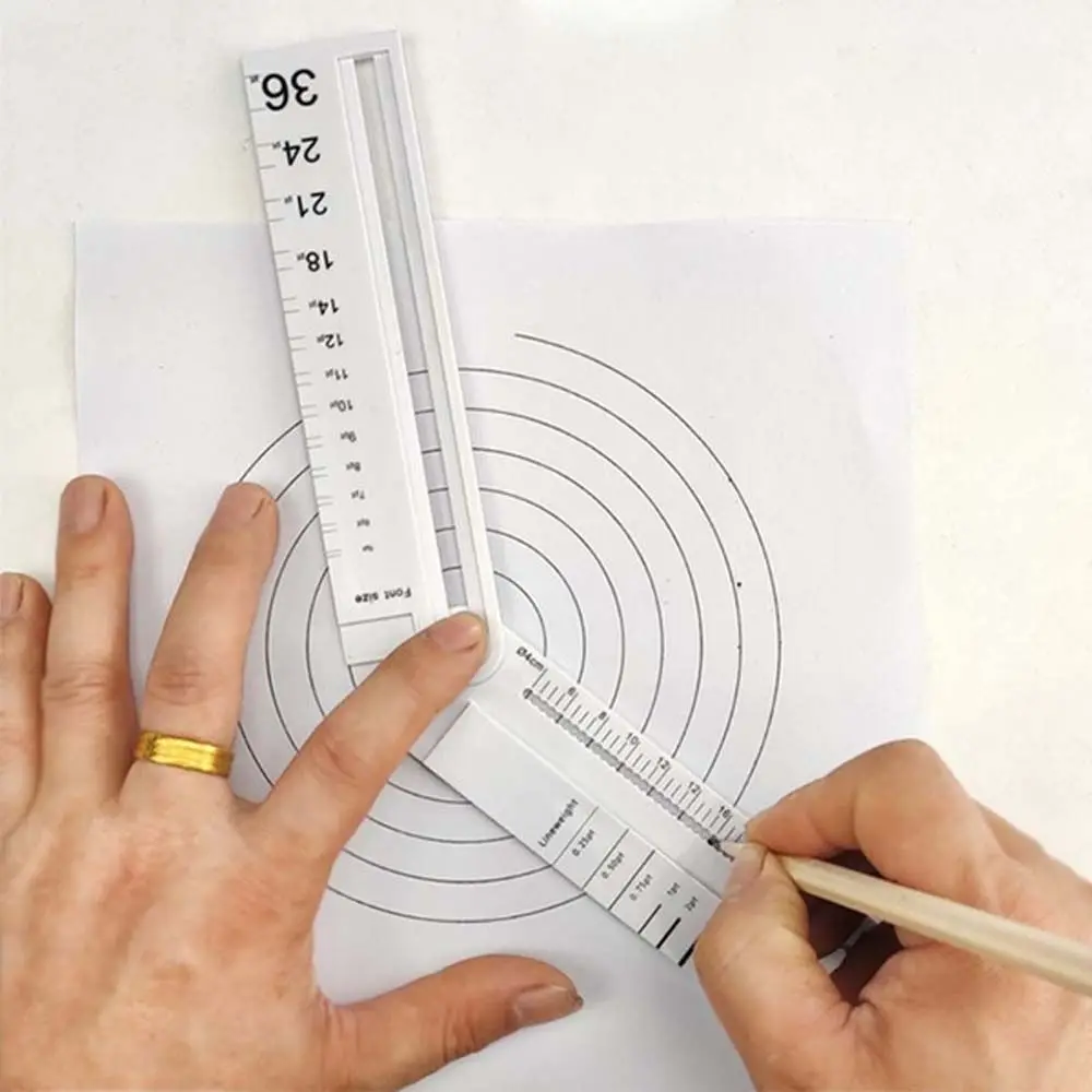 Plastic Student Angle 30cm Drawing Tool Compass parallel Ruler Protractor Rectangle Ruler