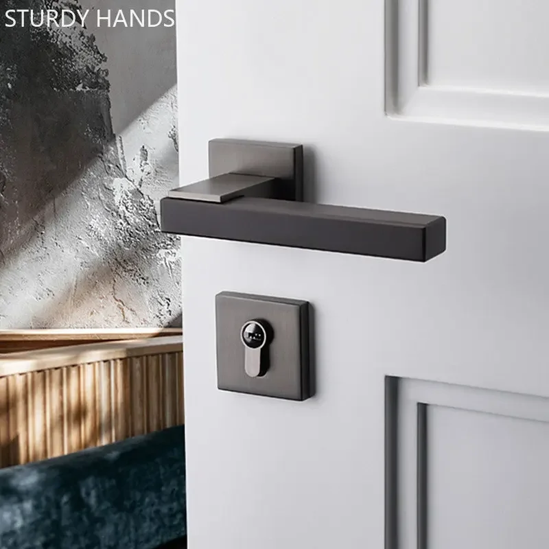 luz luxo zinc alloy silent door lock 04