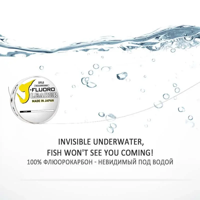 DaiwaJ-Fluorocarbon Fluorocarbon  Leader 100m 50m Sinking Clear Fluorocarbon Line Made in Japan 2