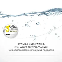 DaiwaJ-Fluorocarbon Fluorocarbon  Leader 100m 50m Sinking Clear Fluorocarbon Line Made in Japan 2