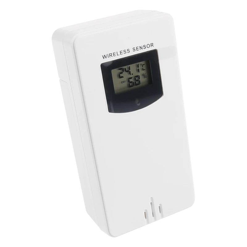 

Digital Temperature Humidity Wireless Sensor Meter Hygrometer Electronic Thermometer In/Outdoor Used with Weather Station