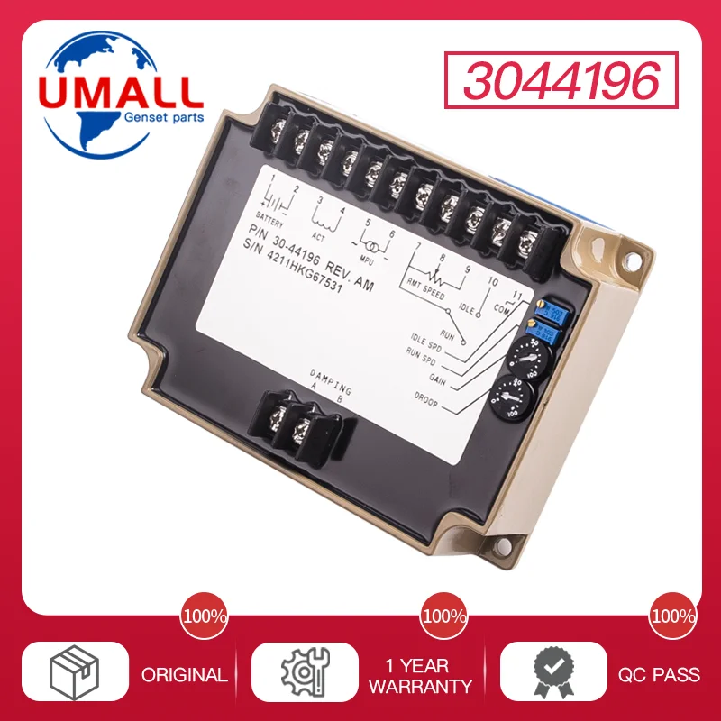 Regolatore Di Controllo Del Motore 3044196 Gruppo Elettrogeno Diesel Velocità Automatica Modulo Controller Motore Dc 12V 24V