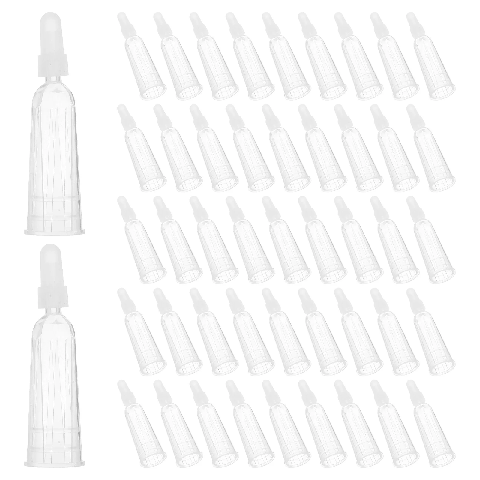 50 Pcs Set Mini Bottle Ampule Oil Dispenser Plastic Tips Liquid