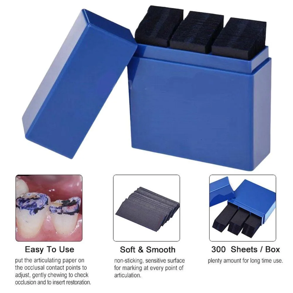Dental Articulating Paper 300Pcs Orthodontic Strip