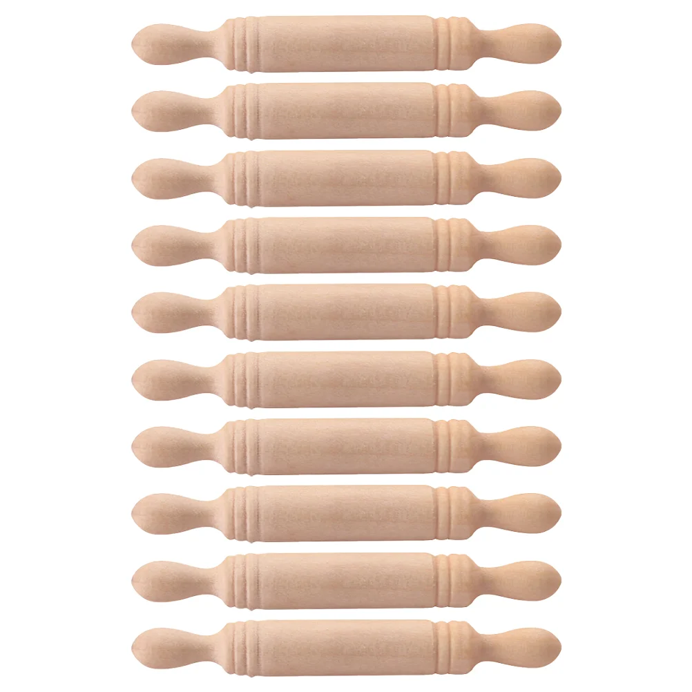 

Mini Wooden Rolling Pin Wooden Rolling Pin Shooting Props House Rolling Pin Models Miniature Scene Pocket Accessories