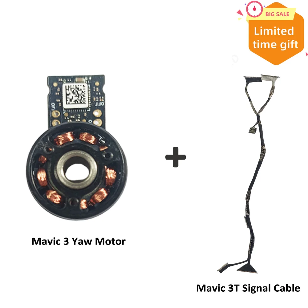 Câble plat connecté au moteur de rotation pour cardan DJI Mavic 3, vue détaillée des broches