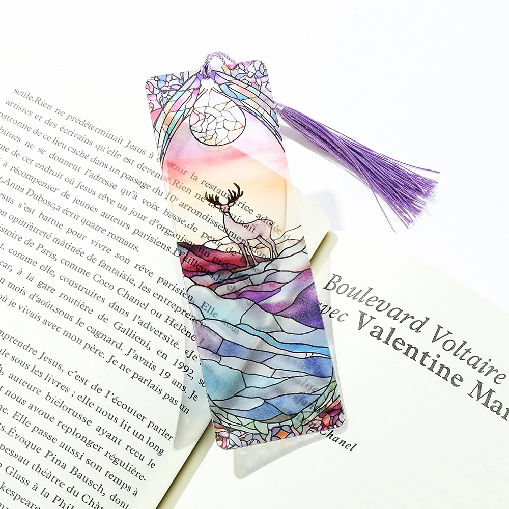 Snowman Santa Bookmarks Christmas Stocking Fillers Gifts For Book Lovers Bookworms Family Office Supplies Reading Markers 1Pc