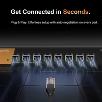 KeepLiNK 8 Port 10G/Multi-Gig Unmanaged Ethernet Switch Desktop/Wall-Mount Plug and Play Sturdy Metal Casing - Image 4