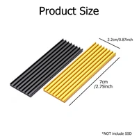 1set M.2 SSD Heat Sink NVME NGFF M.2 2280 Solid State Hard Disk Aluminum Heatsink Cooler Radiator Thermal Cooling Pad for PS5 PC - Image 6