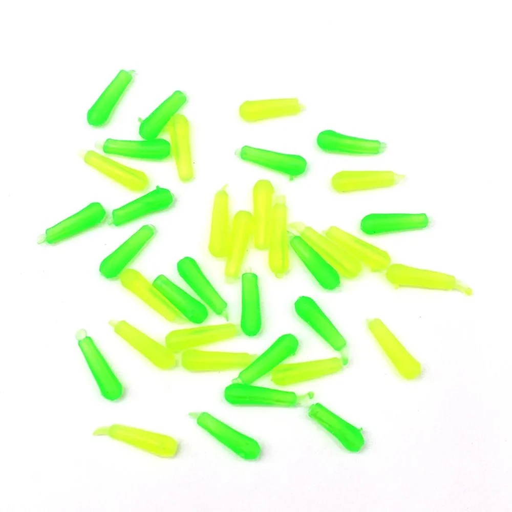 100pcs Rubber Fishing Floating Seat Carp Soft Green Rubber Fishing Drift Seat Hollow Fishing Float Rest Fishing Accessories